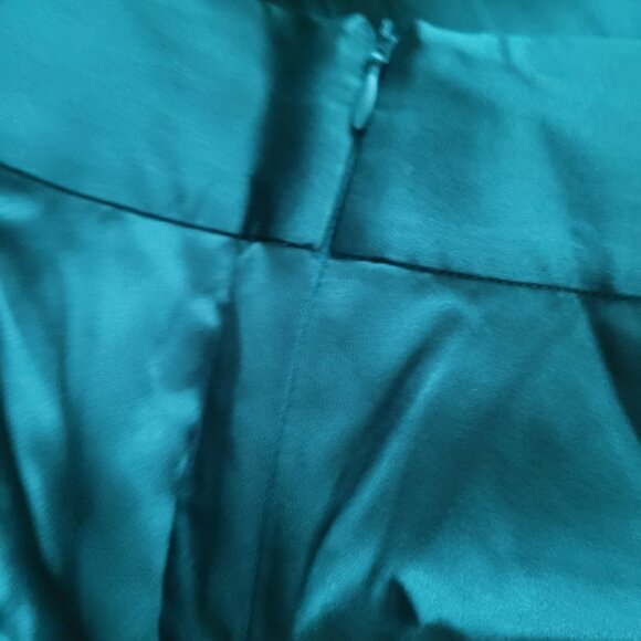 NWT THE SEI Women's Wide Leg Silk Trousers In Hunter Green Size 8 - Picture 7 of 8